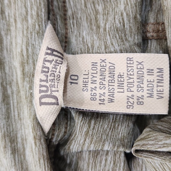 Duluth Trading Co. Armachillo Made In The JADE Skorts,Olive,  Womens 10 - Picture 5 of 6